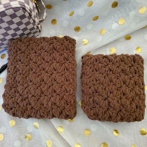 Handmade Crochet Planner Pouch Set